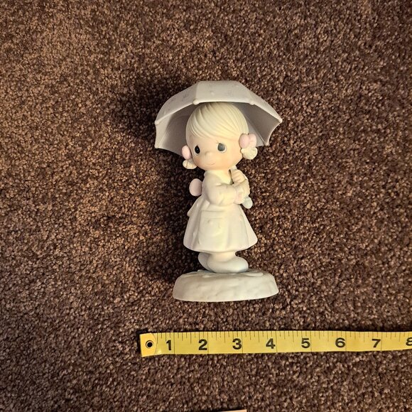 NWT Vtg Retired Precious Moments Figurine April 1987 Enesco Samuel J Butcher - Picture 2 of 8